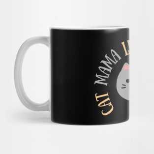 Cute t-shirt for cat mama | Cat mom quote | Cat mama life is purrfect Mug